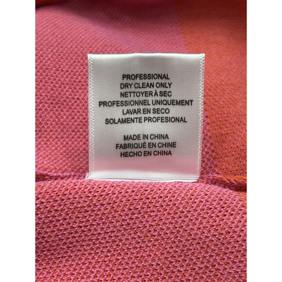 NWT Sachin & Babi Carson Knit Skirt Pink Orange Striped Midi Skirt Size Large - Picture 7 of 10